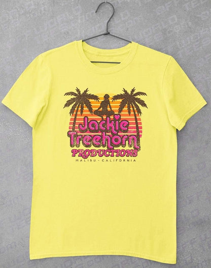 Jackie Treehorn Productions T-Shirt S / Pale Yellow  - Off World Tees