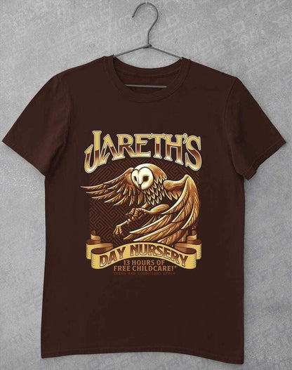 Jareth's Day Nursery T-Shirt S / Dark Chocolate  - Off World Tees