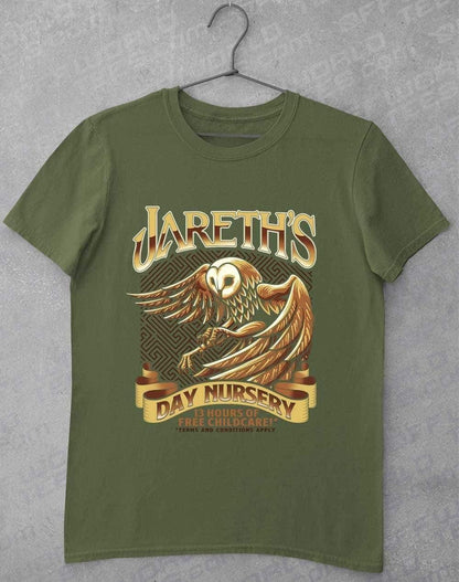 Jareth's Day Nursery T-Shirt S / Military Green  - Off World Tees