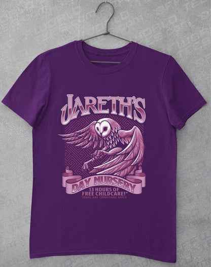 Jareth's Day Nursery T-Shirt S / Purple  - Off World Tees