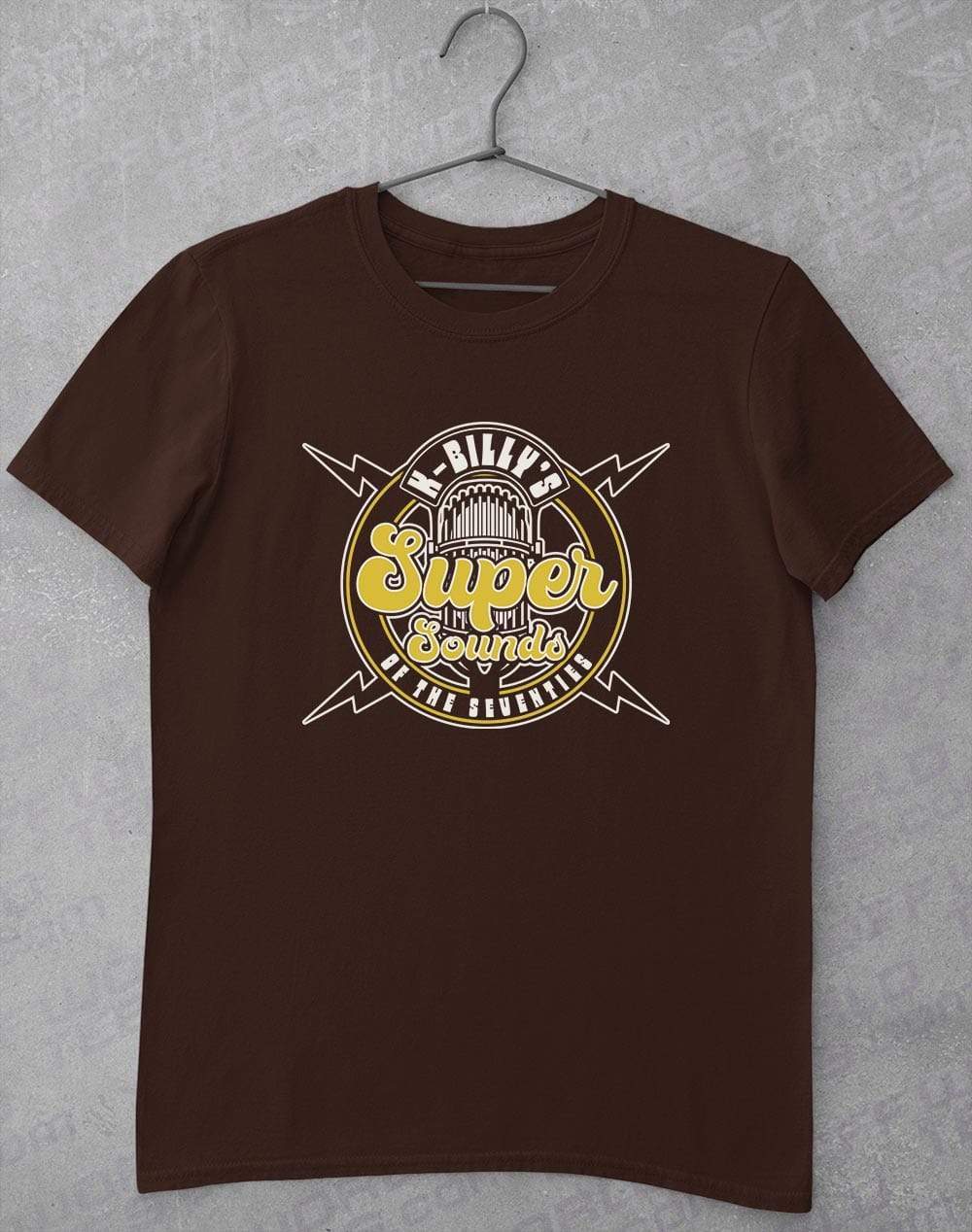 K-Billy's Super Sounds of the 70's T-Shirt L / Dark Chocolate  - Off World Tees