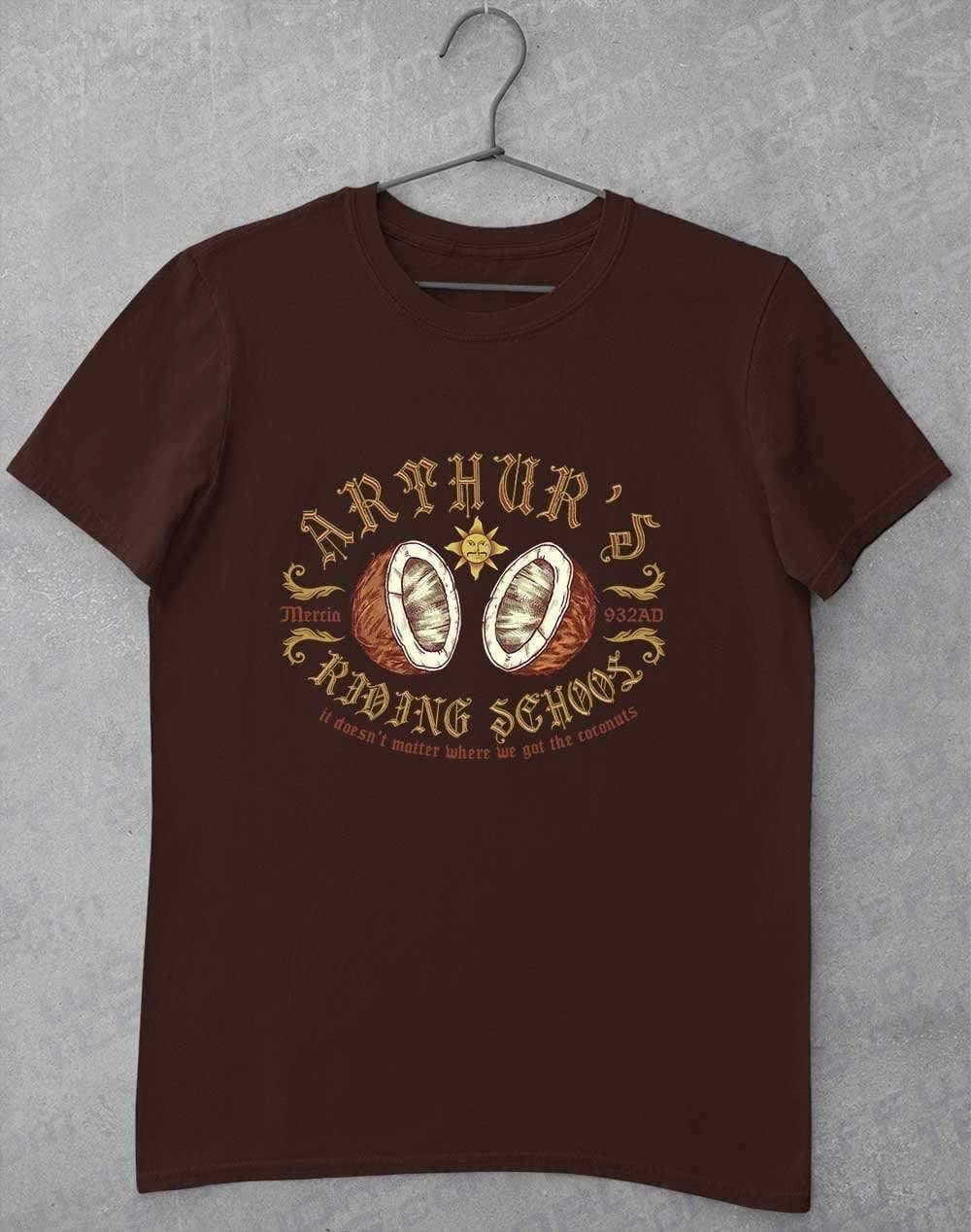 King Arthur's Riding School T-Shirt S / Dark Chocolate  - Off World Tees