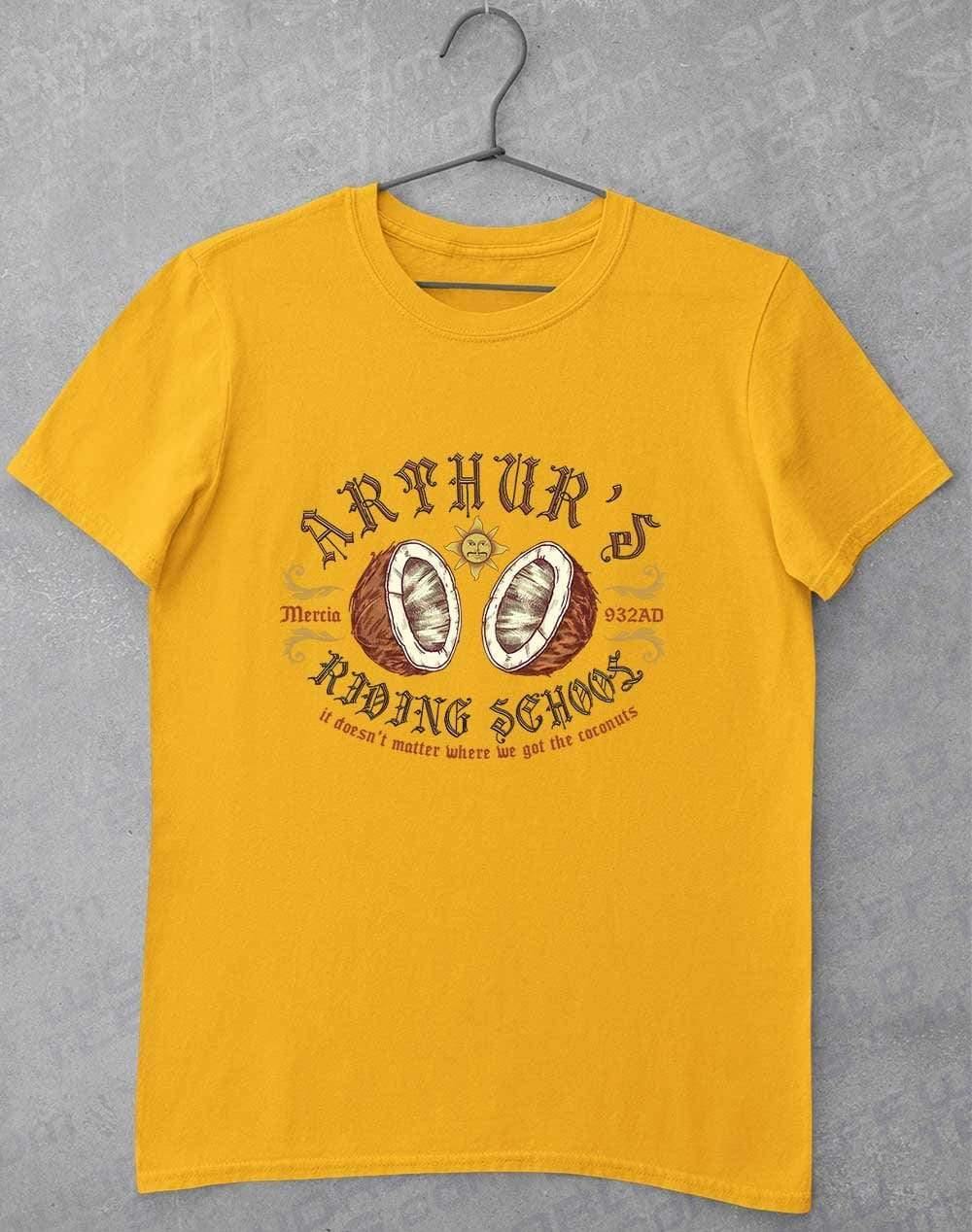 King Arthur's Riding School T-Shirt S / Gold  - Off World Tees