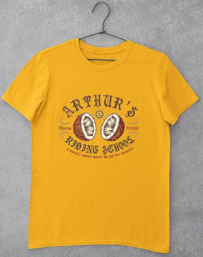 King Arthur's Riding School T-Shirt S / Gold  - Off World Tees