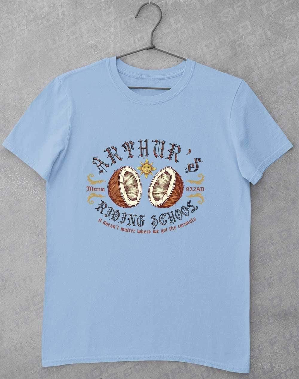 King Arthur's Riding School T-Shirt S / Light Blue  - Off World Tees