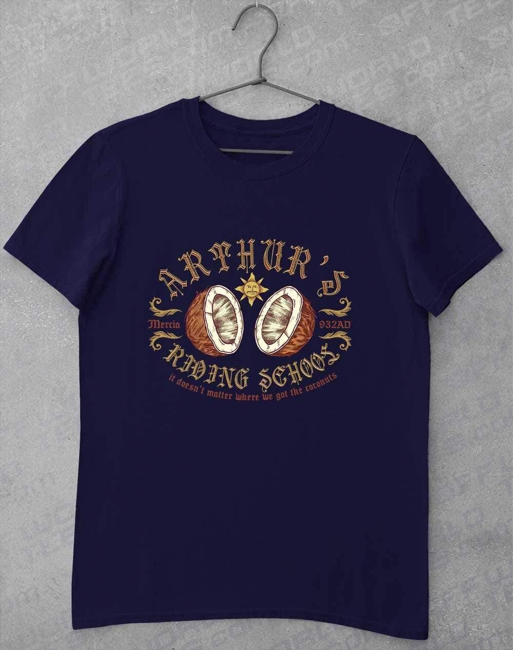 King Arthur's Riding School T-Shirt S / Navy  - Off World Tees