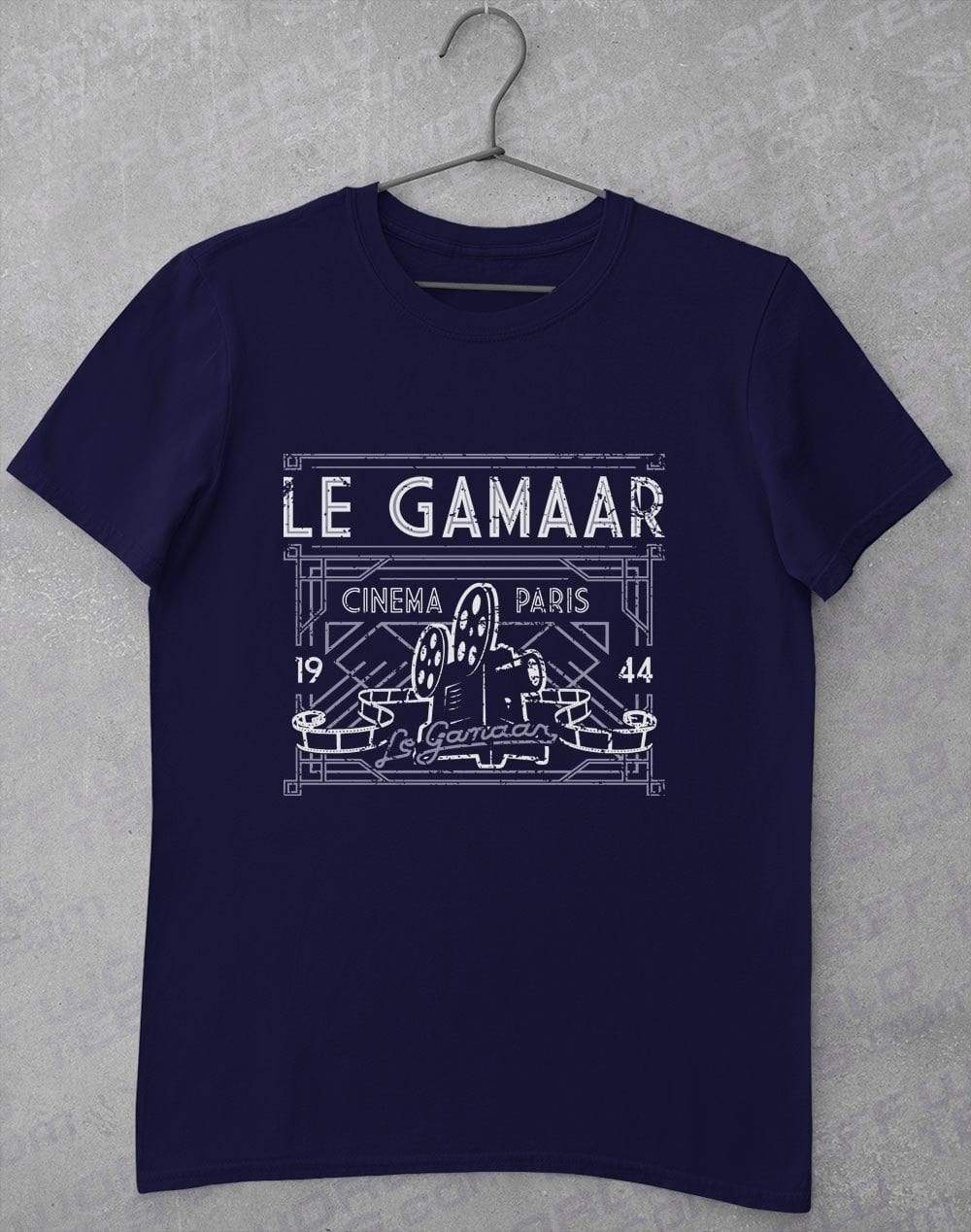 Le Gamaar Cinema T Shirt S / Navy  - Off World Tees