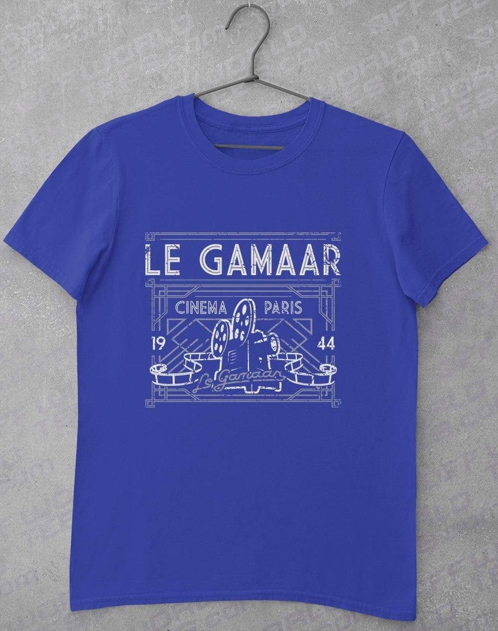 Le Gamaar Cinema T Shirt S / Royal  - Off World Tees