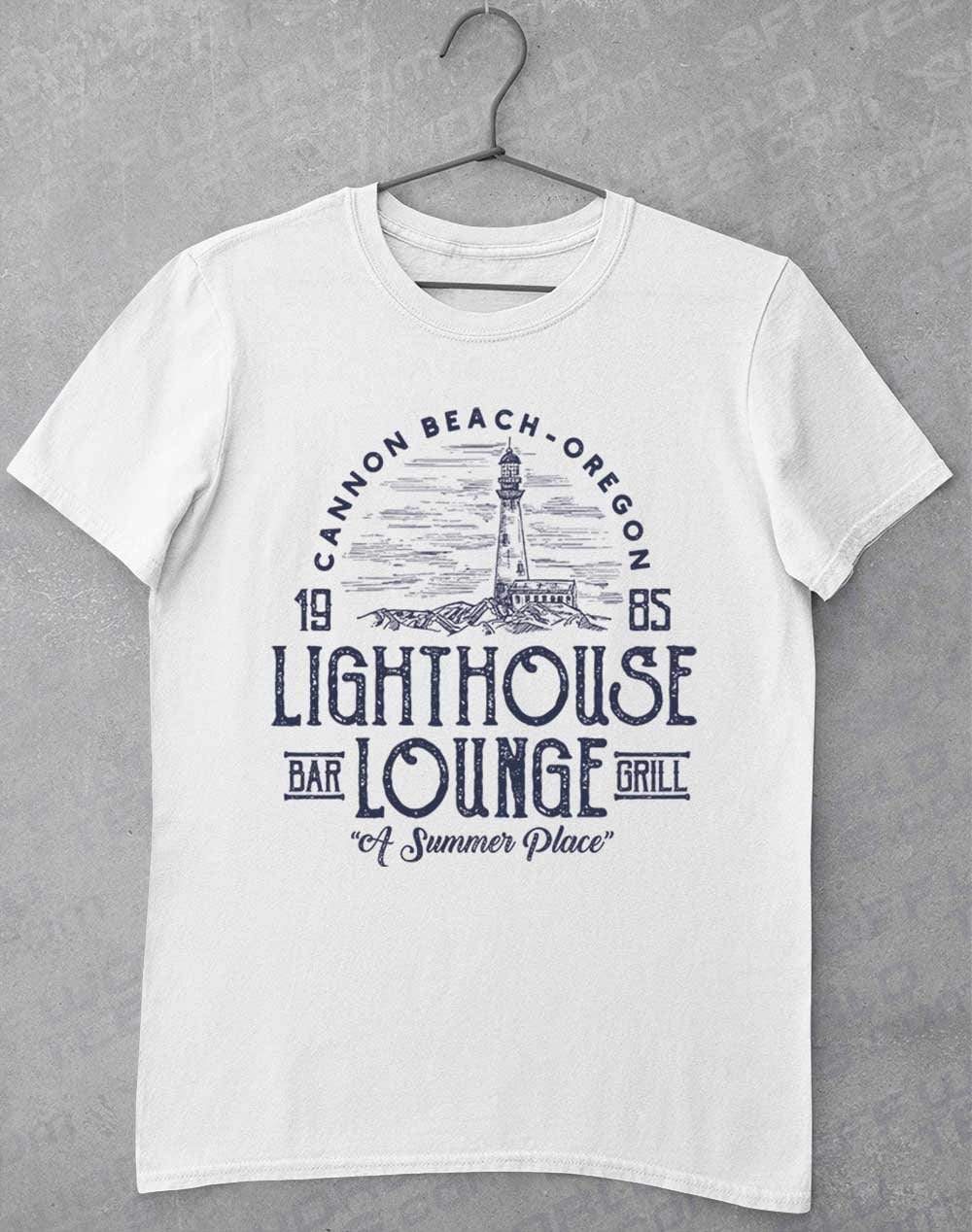 Lighthouse Lounge 1985 T-Shirt S / White  - Off World Tees