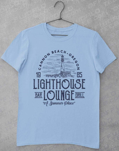 Lightouse Lounge 1985 T-Shirt S / Light Blue  - Off World Tees