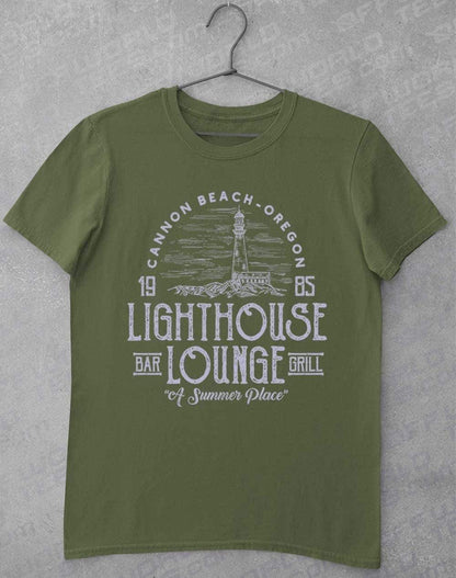 Lightouse Lounge 1985 T-Shirt S / Military Green  - Off World Tees