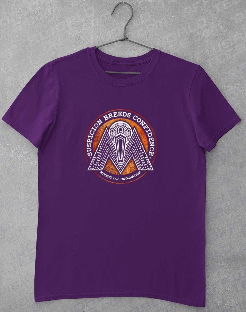 Ministry of Information T-Shirt S / Purple  - Off World Tees