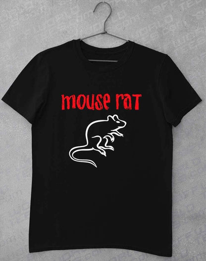 Mouse Rat Text Logo T-Shirt S / Black  - Off World Tees