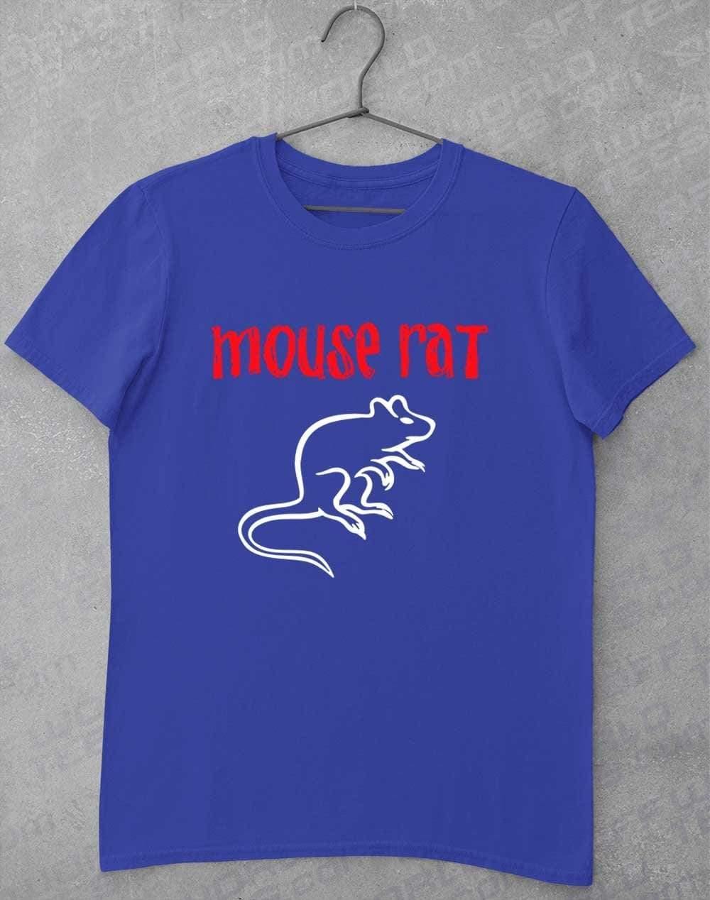 Mouse Rat Text Logo T-Shirt S / Royal  - Off World Tees