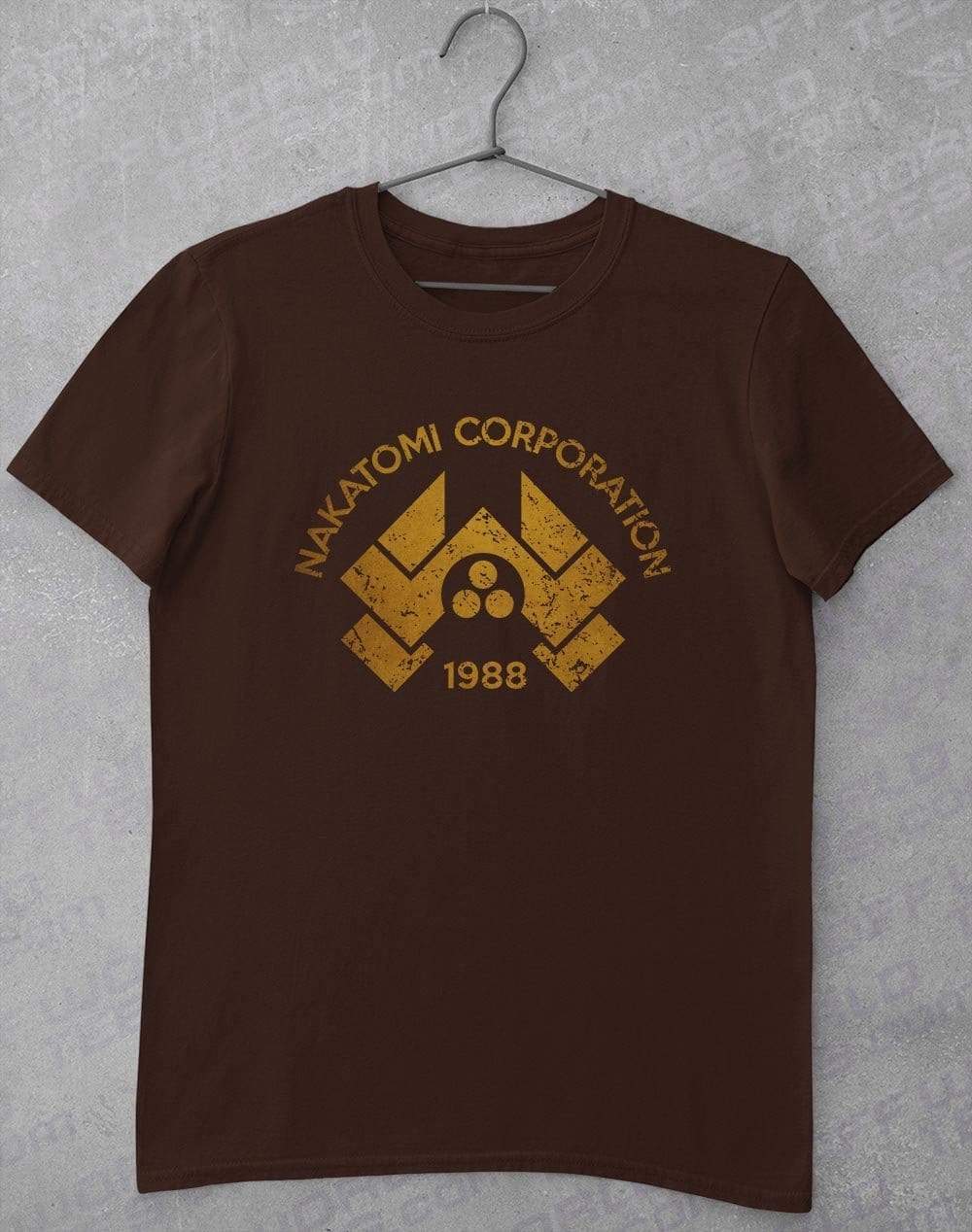 Nakatomi Corporation T-Shirt L / Dark Chocolate  - Off World Tees