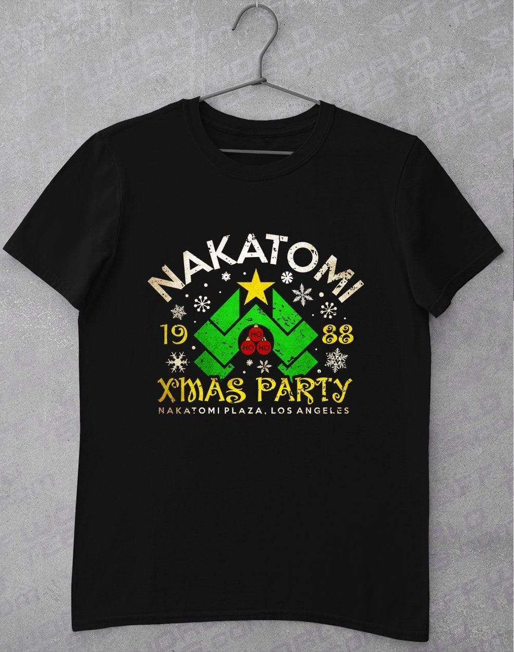 Nakatomi Xmas Party T-Shirt S / Black  - Off World Tees