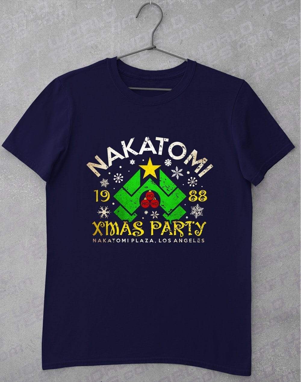 Nakatomi Xmas Party T-Shirt S / Navy  - Off World Tees