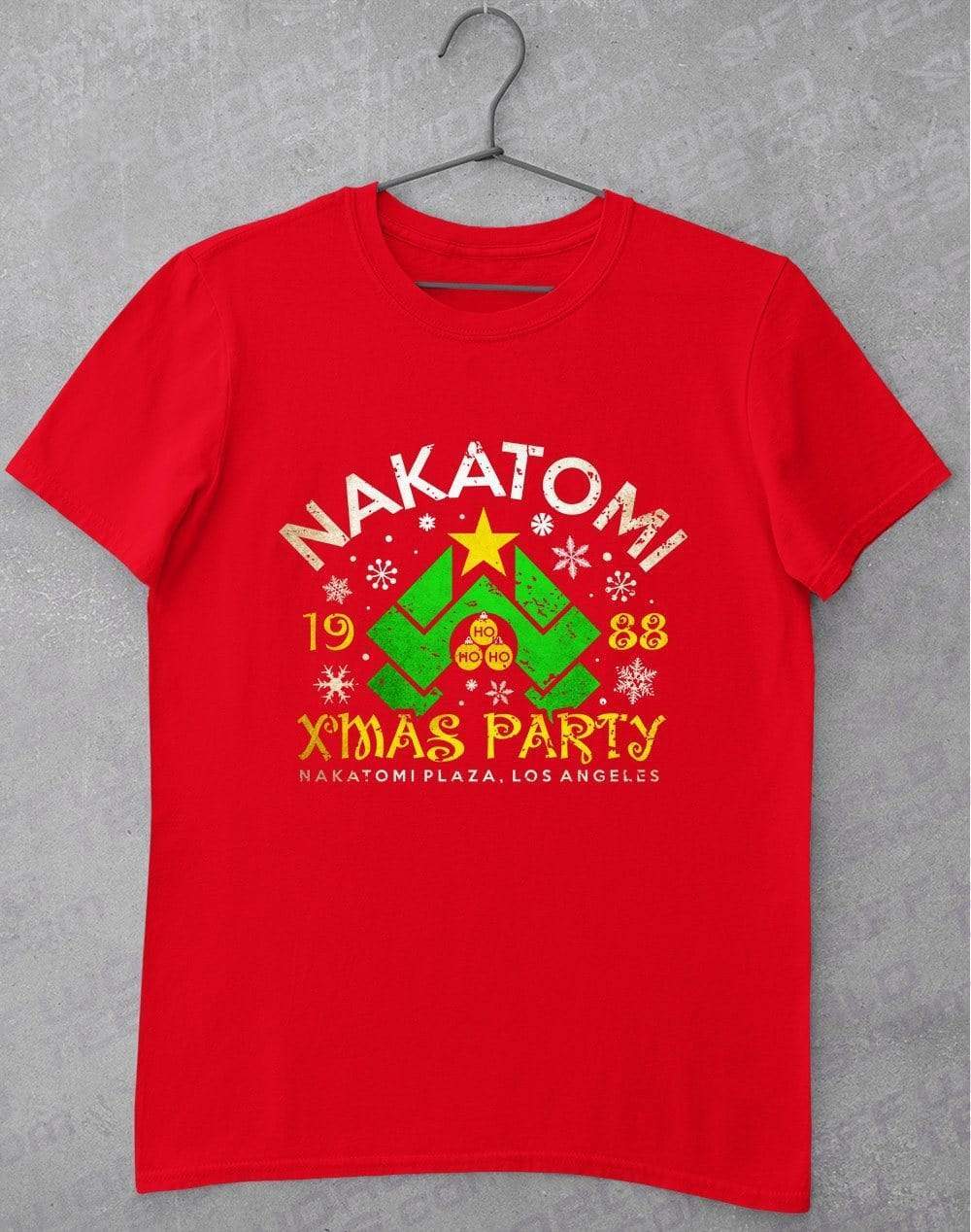 Nakatomi Xmas Party T-Shirt S / Red  - Off World Tees
