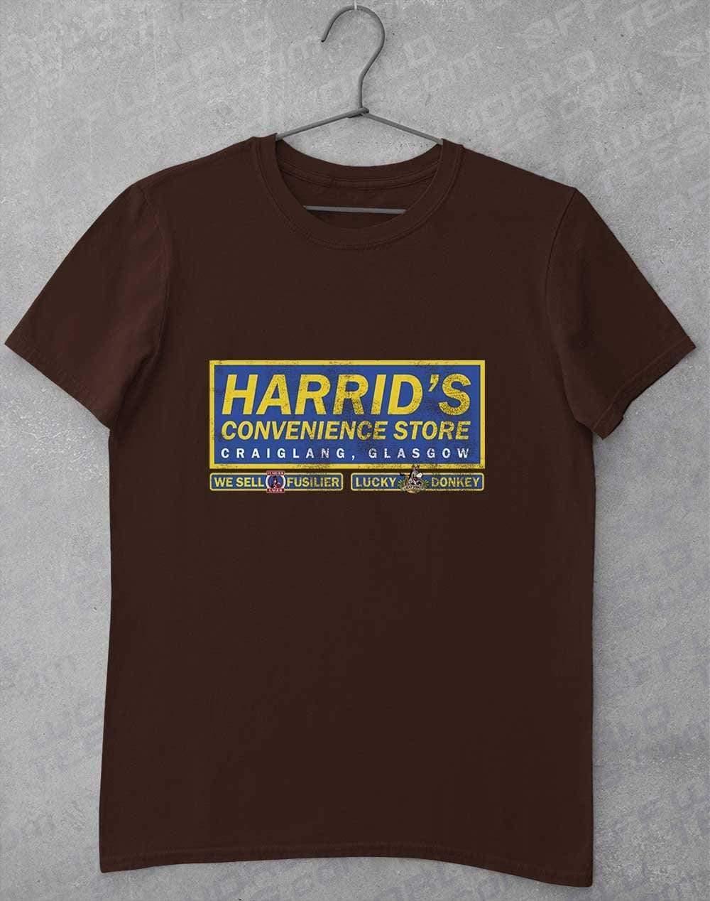 Navid Harrid's Shop Logo T-Shirt S / Dark Chocolate  - Off World Tees