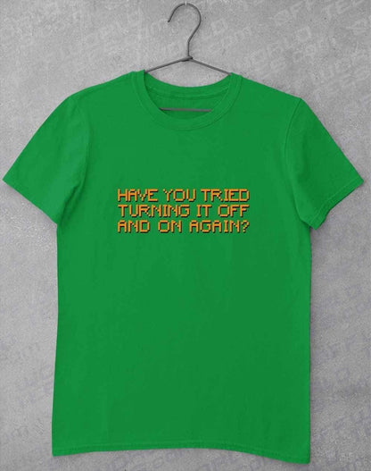 Off and On Again T-Shirt S / Irish Green  - Off World Tees