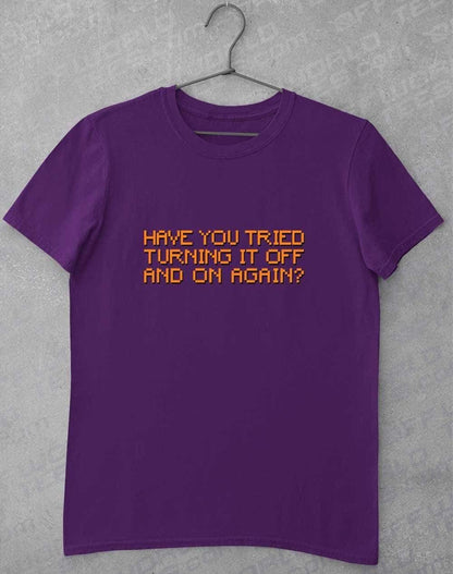 Off and On Again T-Shirt S / Purple  - Off World Tees