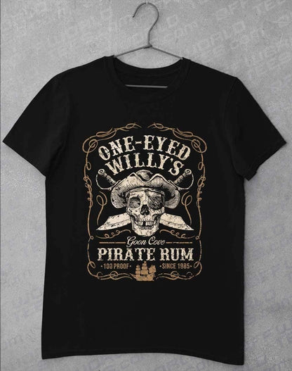 One-Eyed Willy's Goon Cove Rum T-Shirt S / Black  - Off World Tees