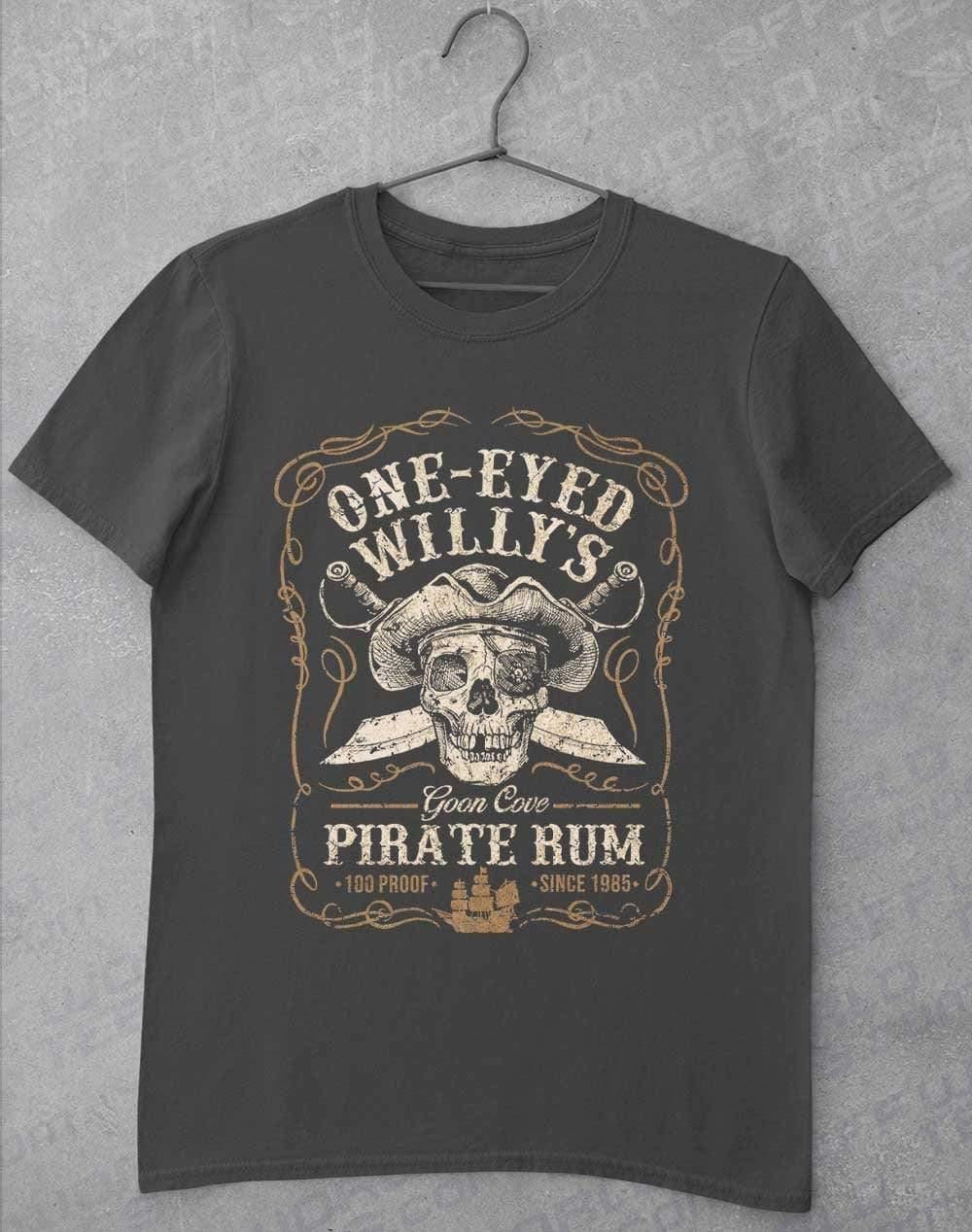 One-Eyed Willy's Goon Cove Rum T-Shirt S / Charcoal  - Off World Tees