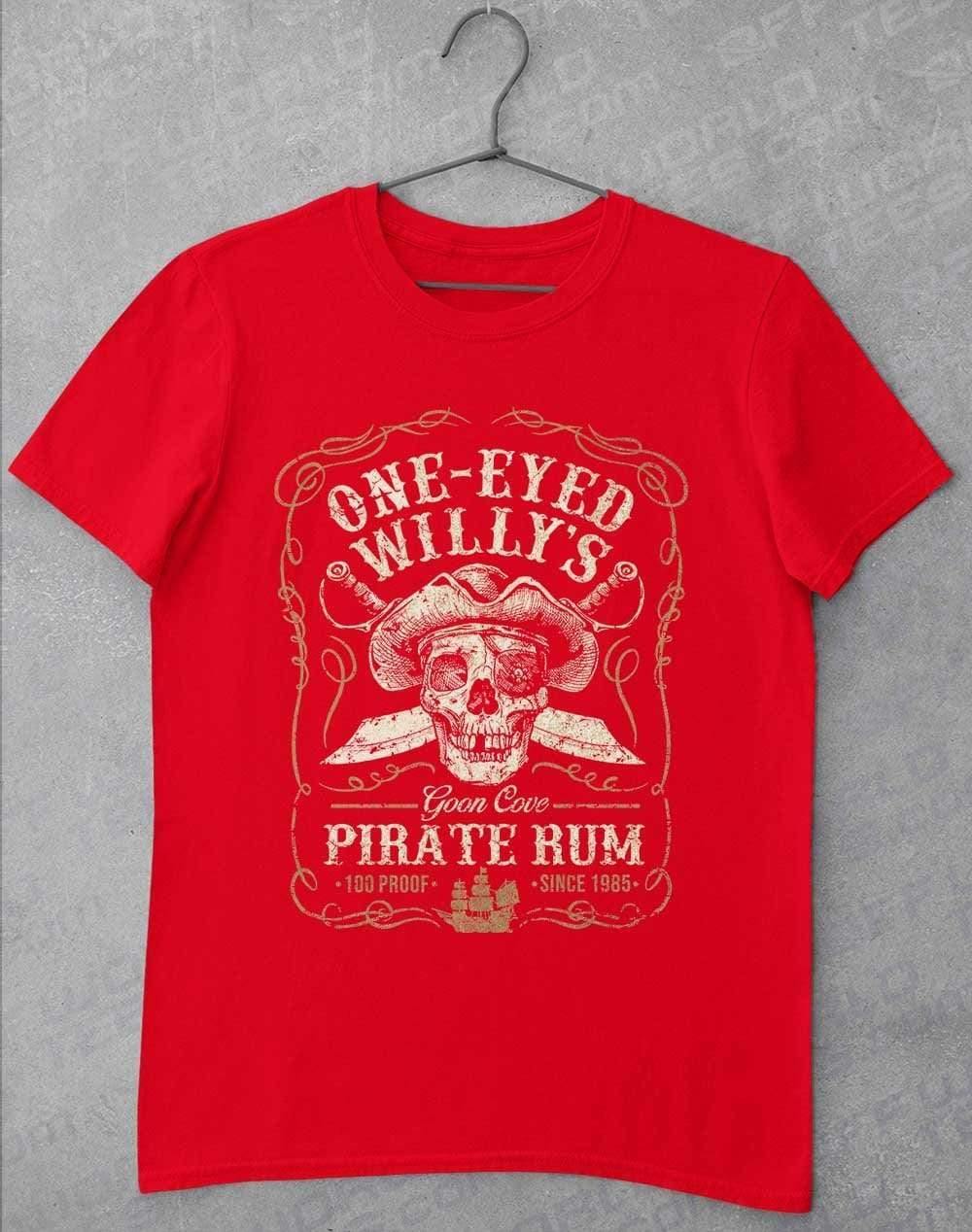 One-Eyed Willy's Goon Cove Rum T-Shirt S / Red  - Off World Tees