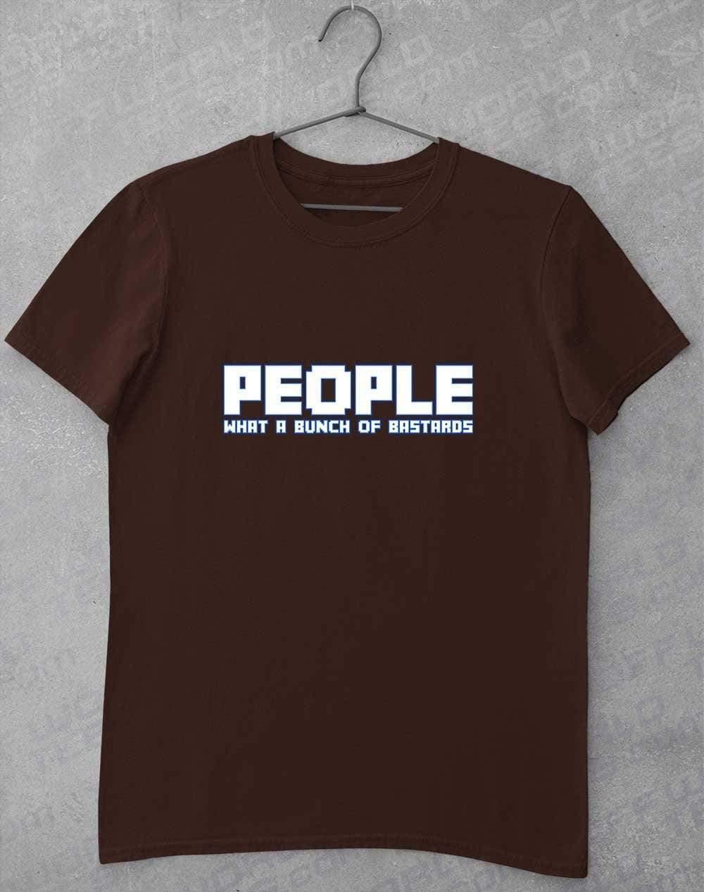 People = Bastards T-Shirt S / Dark Chocolate  - Off World Tees
