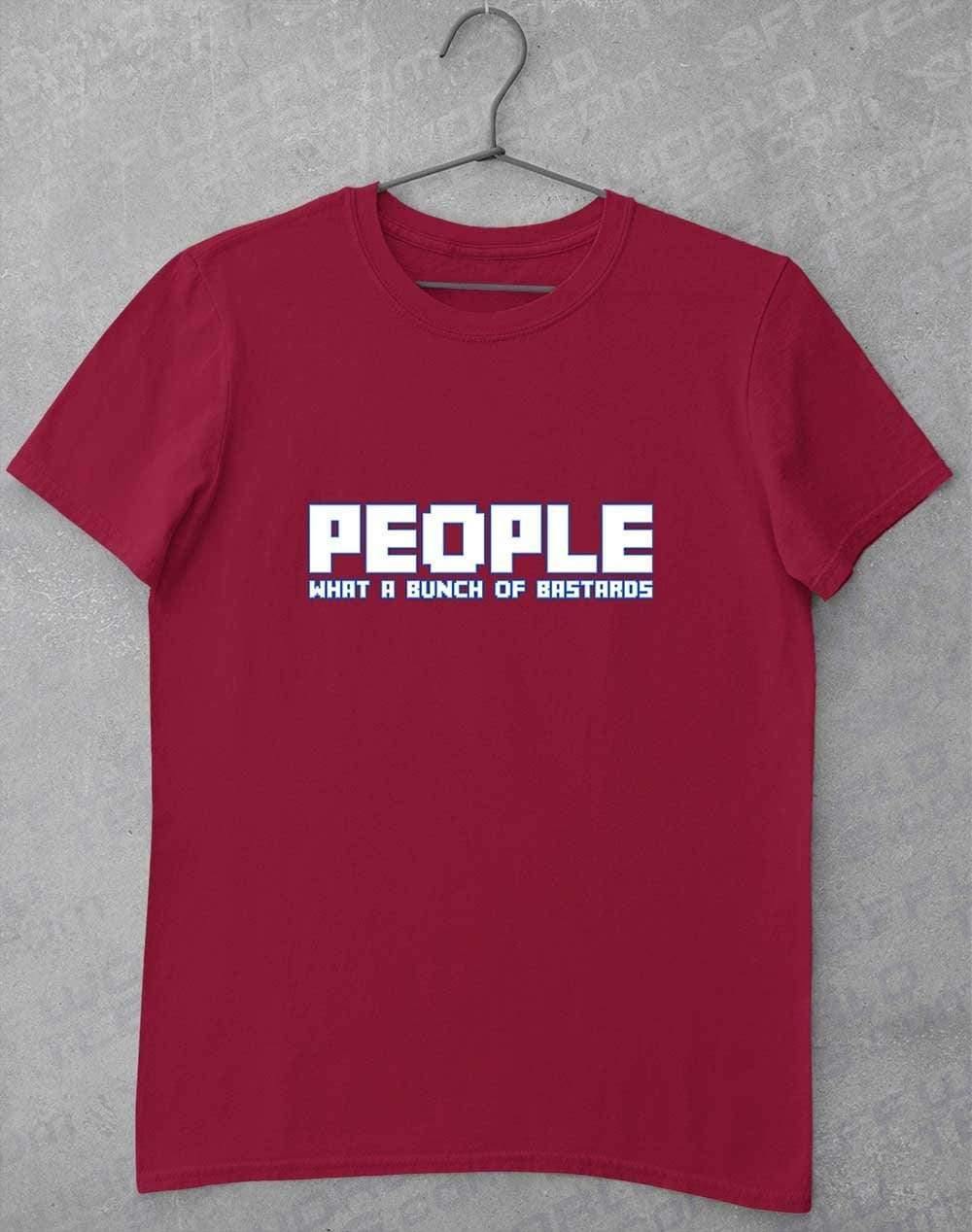 People = Bastards T-Shirt S / Red  - Off World Tees
