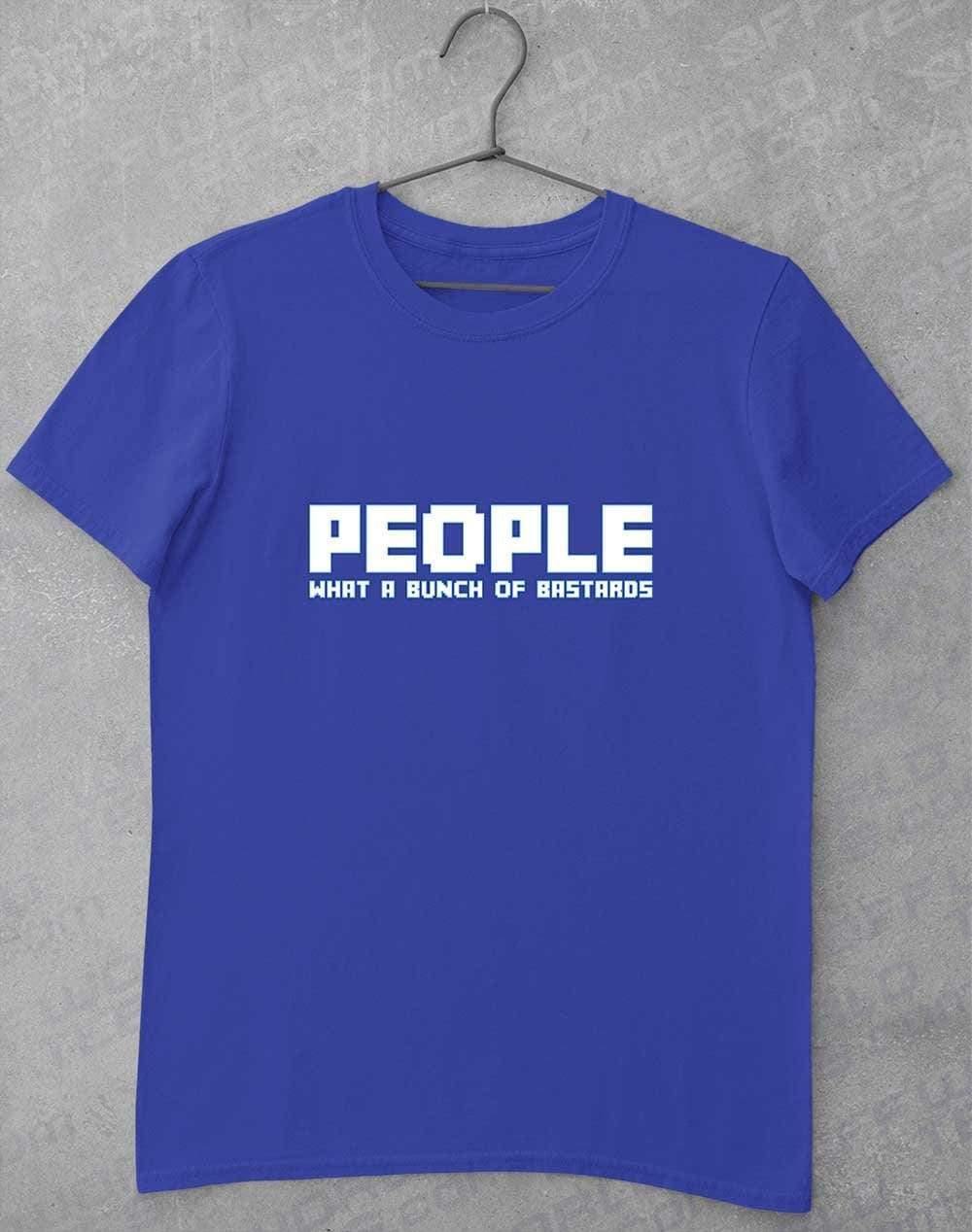People = Bastards T-Shirt S / Royal  - Off World Tees