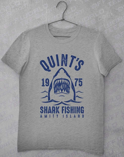 Quints Shark Fishing T-Shirt S / Sport Grey  - Off World Tees