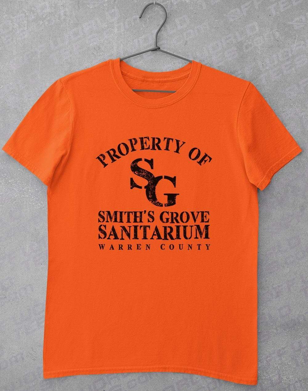 Smith's Grove Sanitarium T-Shirt L / Orange  - Off World Tees