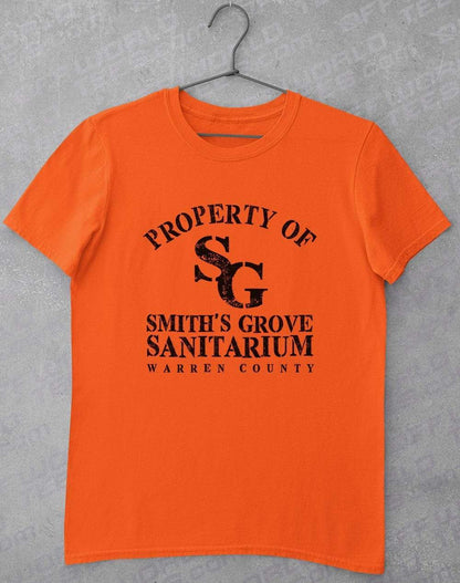 Smith's Grove Sanitarium T-Shirt L / Orange  - Off World Tees