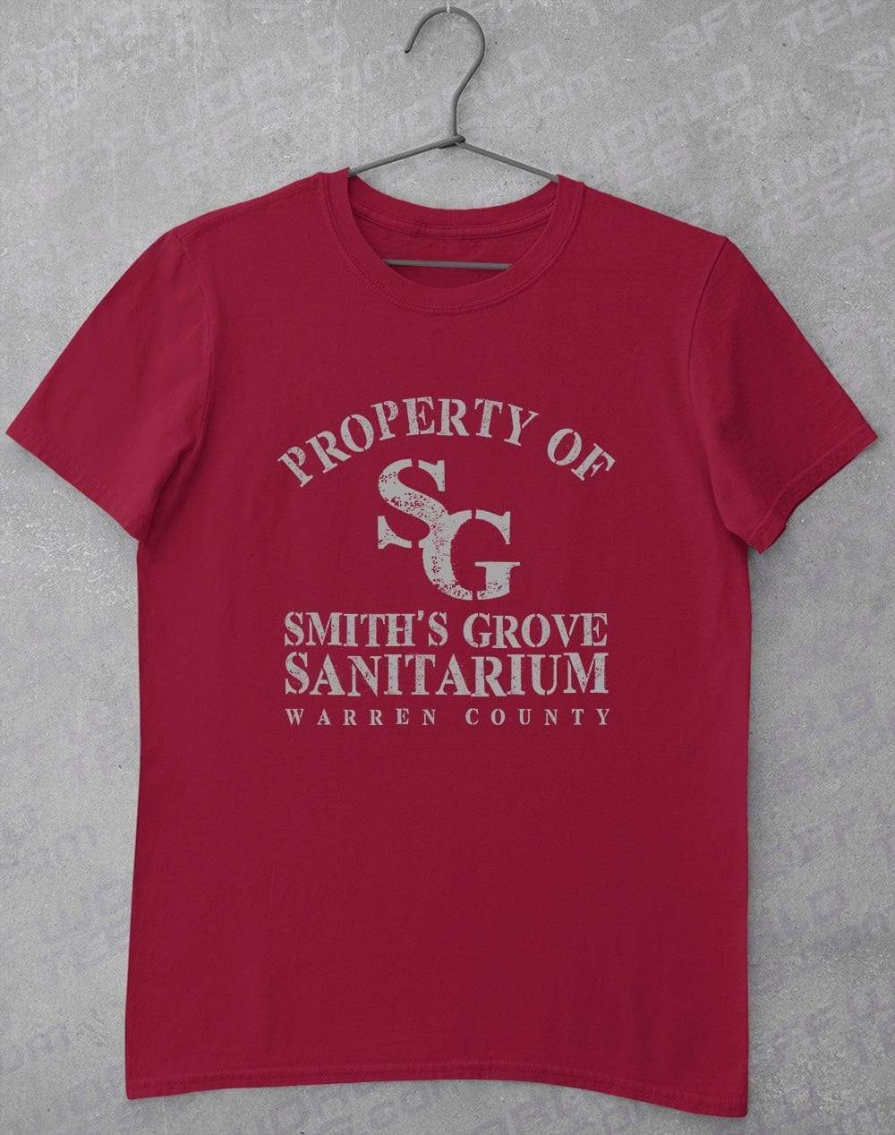 Smith's Grove Sanitarium T-Shirt S / Cardinal Red  - Off World Tees