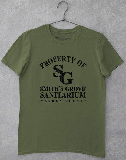 Smith's Grove Sanitarium T-Shirt S / Military Green  - Off World Tees