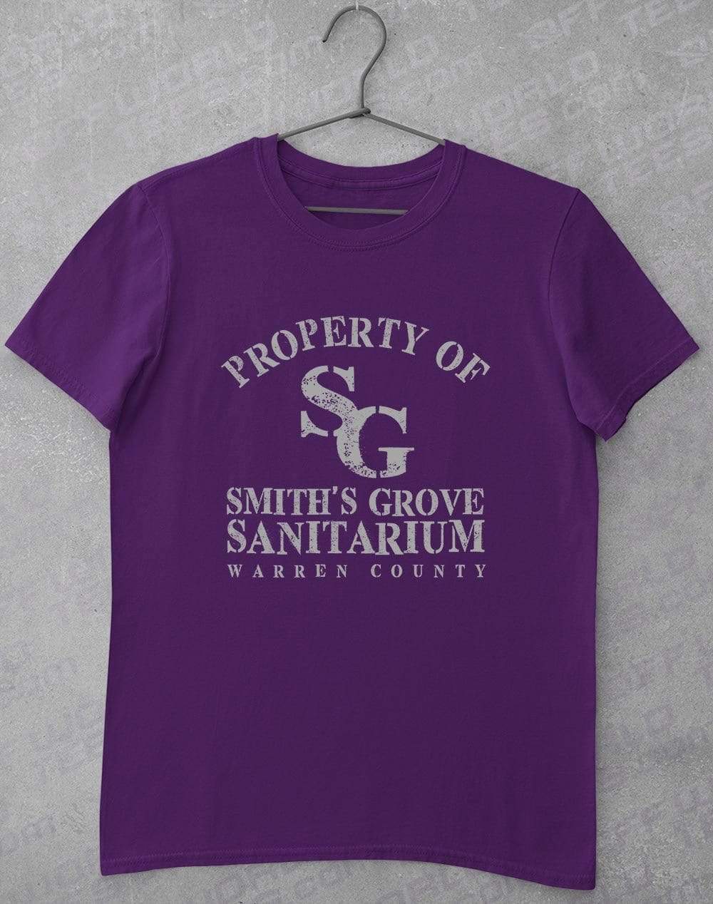 Smith's Grove Sanitarium T-Shirt S / Purple  - Off World Tees