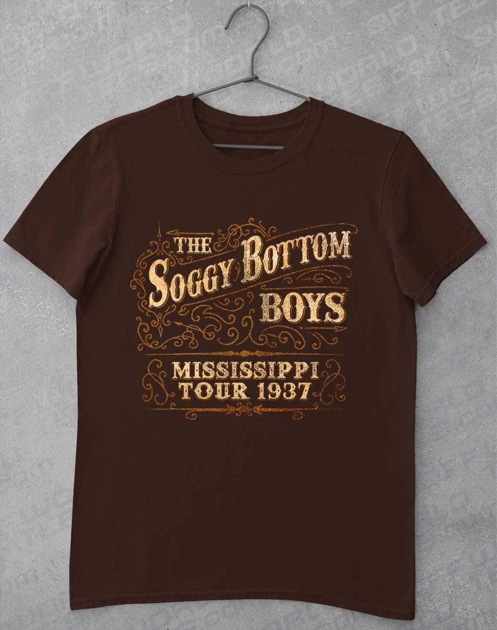 Soggy Bottom Boys Tour 1937 T-Shirt S / Dark Chocolate  - Off World Tees