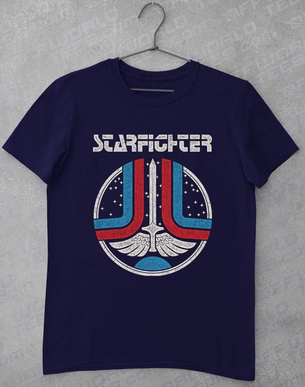 Starfighter Arcade Logo T-Shirt S / Navy  - Off World Tees