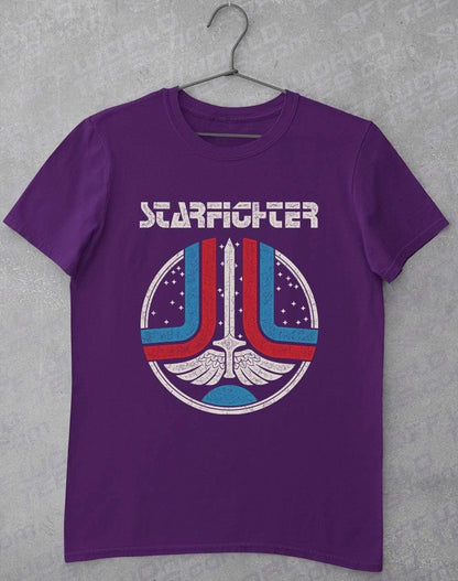Starfighter Arcade Logo T-Shirt S / Purple  - Off World Tees