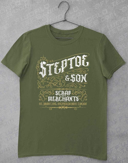 Steptoe & Son Scrap Merchants T-Shirt S / Military Green  - Off World Tees
