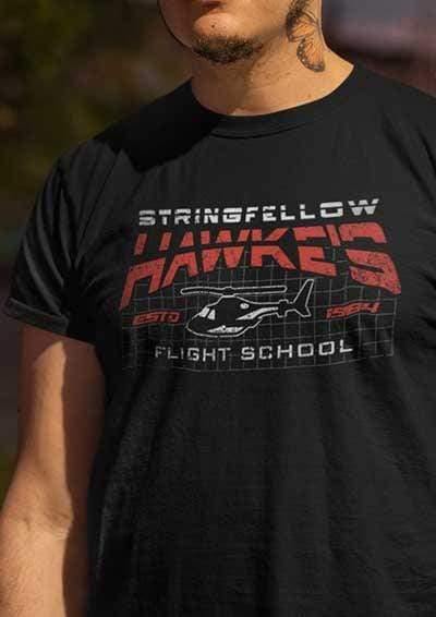 Stringfellow Hawke's Flight School 1984 T-Shirt  - Off World Tees