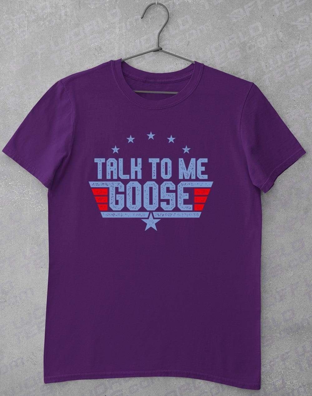 Talk to Me Goose T-Shirt S / Purple  - Off World Tees