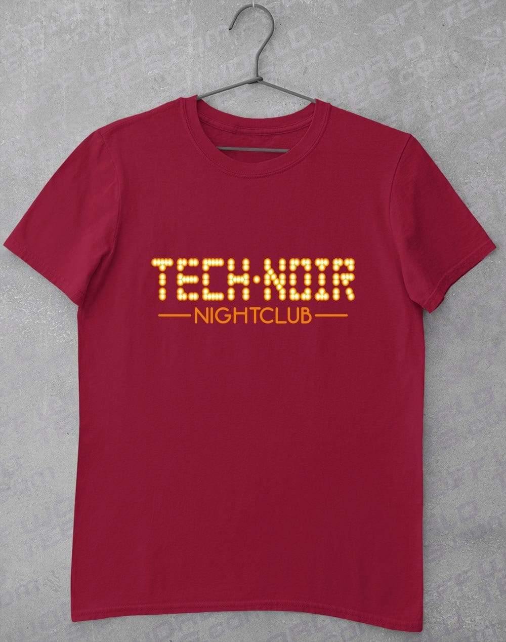 Tech Noir Nightclub T-Shirt S / Cardinal Red  - Off World Tees