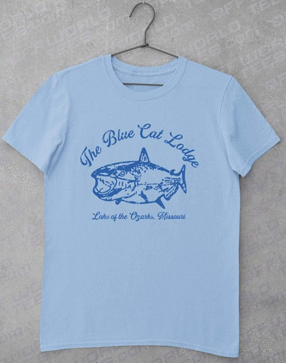 The Blue Cat Lodge T-Shirt L / Light Blue  - Off World Tees