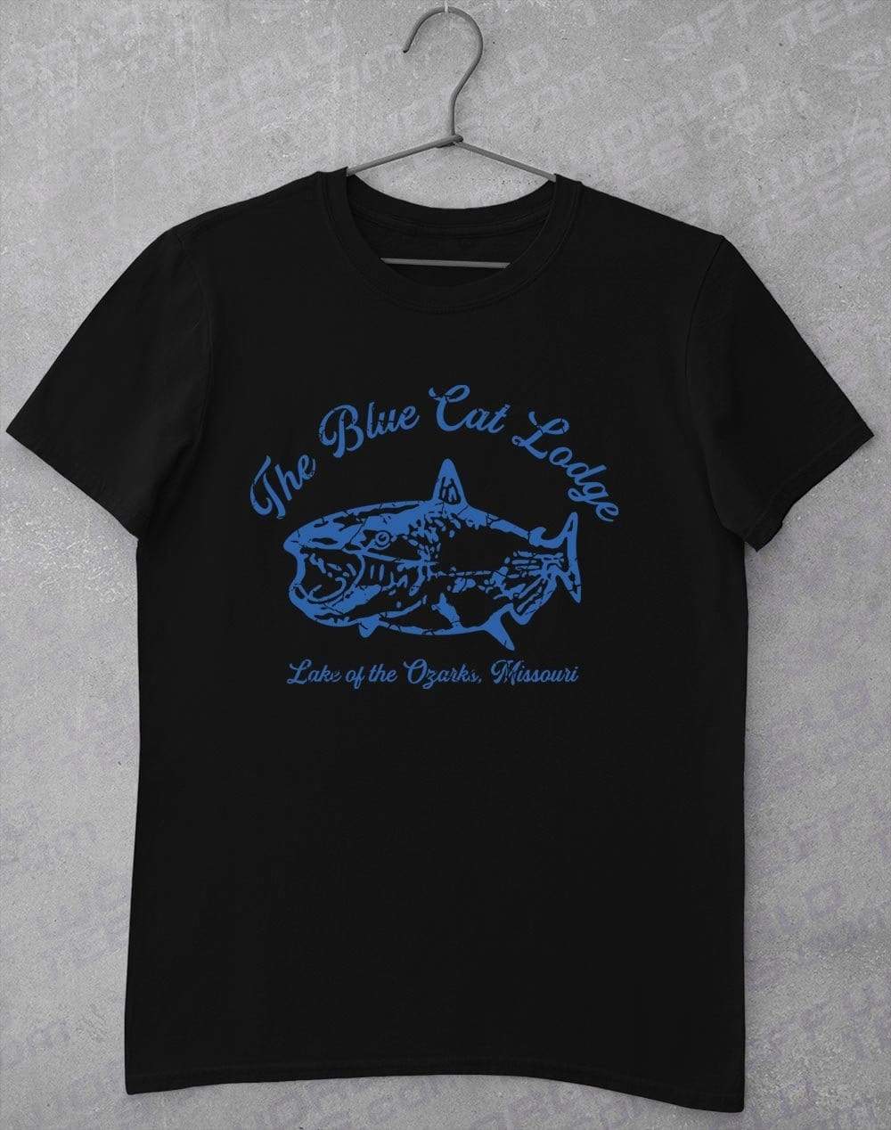 The Blue Cat Lodge T-Shirt S / Black  - Off World Tees