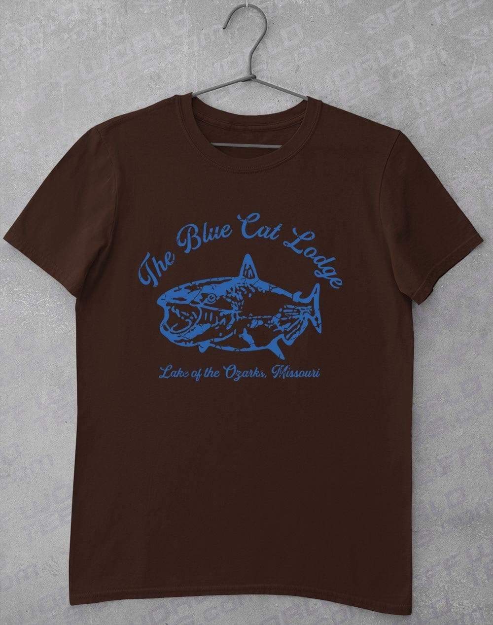 The Blue Cat Lodge T-Shirt S / Dark Chocolate  - Off World Tees