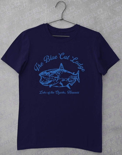 The Blue Cat Lodge T-Shirt S / Navy  - Off World Tees