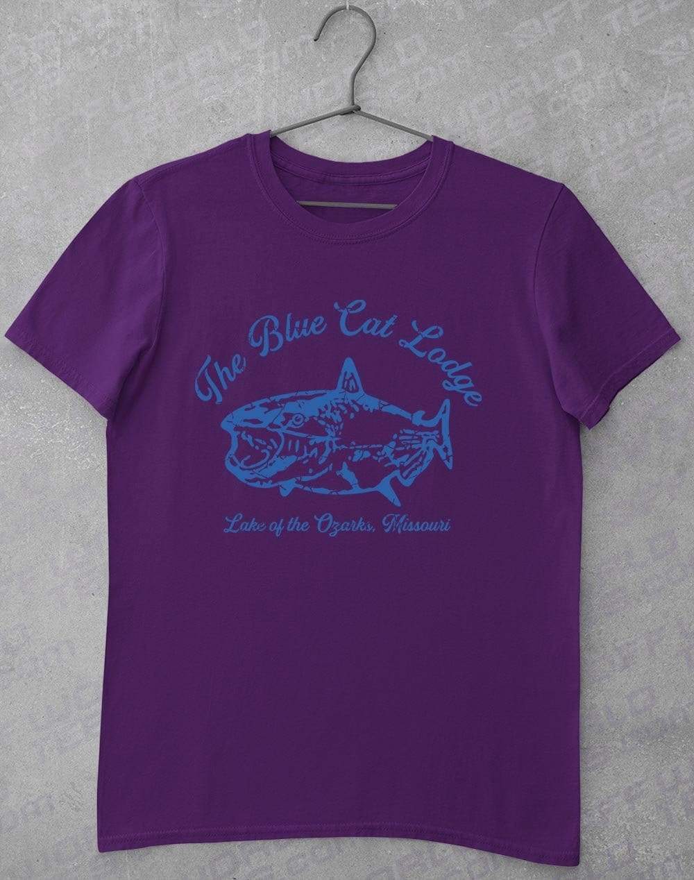 The Blue Cat Lodge T-Shirt S / Purple  - Off World Tees