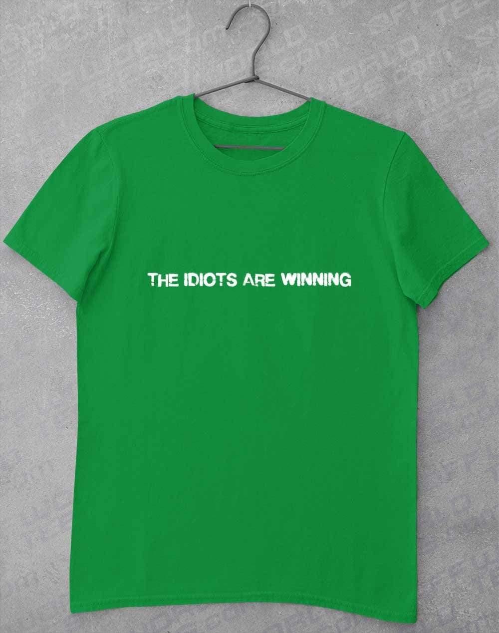 The Idiots Are Winning T-Shirt S / Irish Green  - Off World Tees